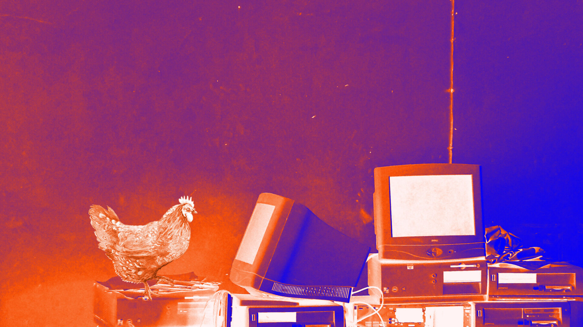 la machine dans le jardin